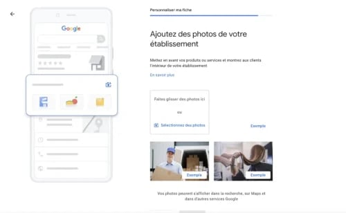Ajoutez des photos de votre entreprise