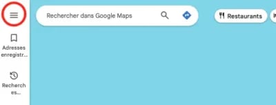 connecter à votre compte Google - les 3 petits tirets