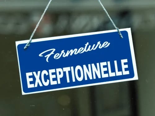 Fermeture temporaire