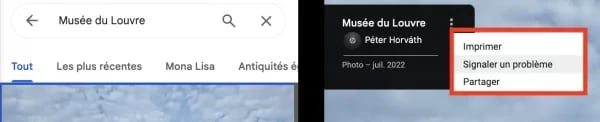 signaler une photo google maps