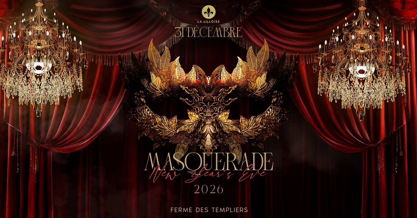 Masquerade — New Year's Eve — 31 décembre 2025 — Ferme des Templiers