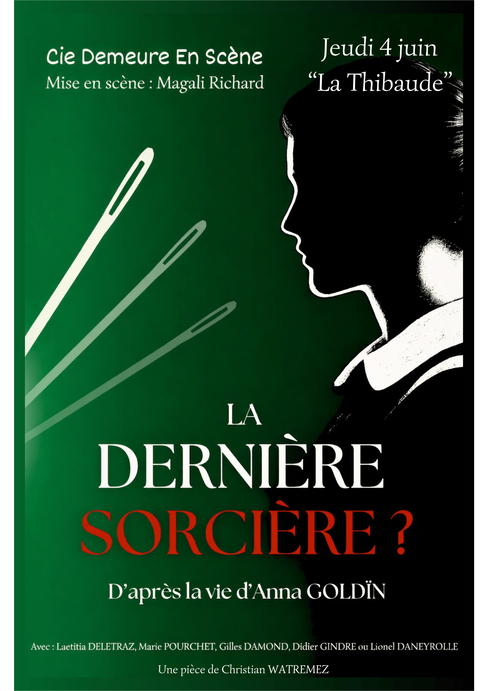 LA DERNIERE SORCIERE ? 1er octobre 20h30