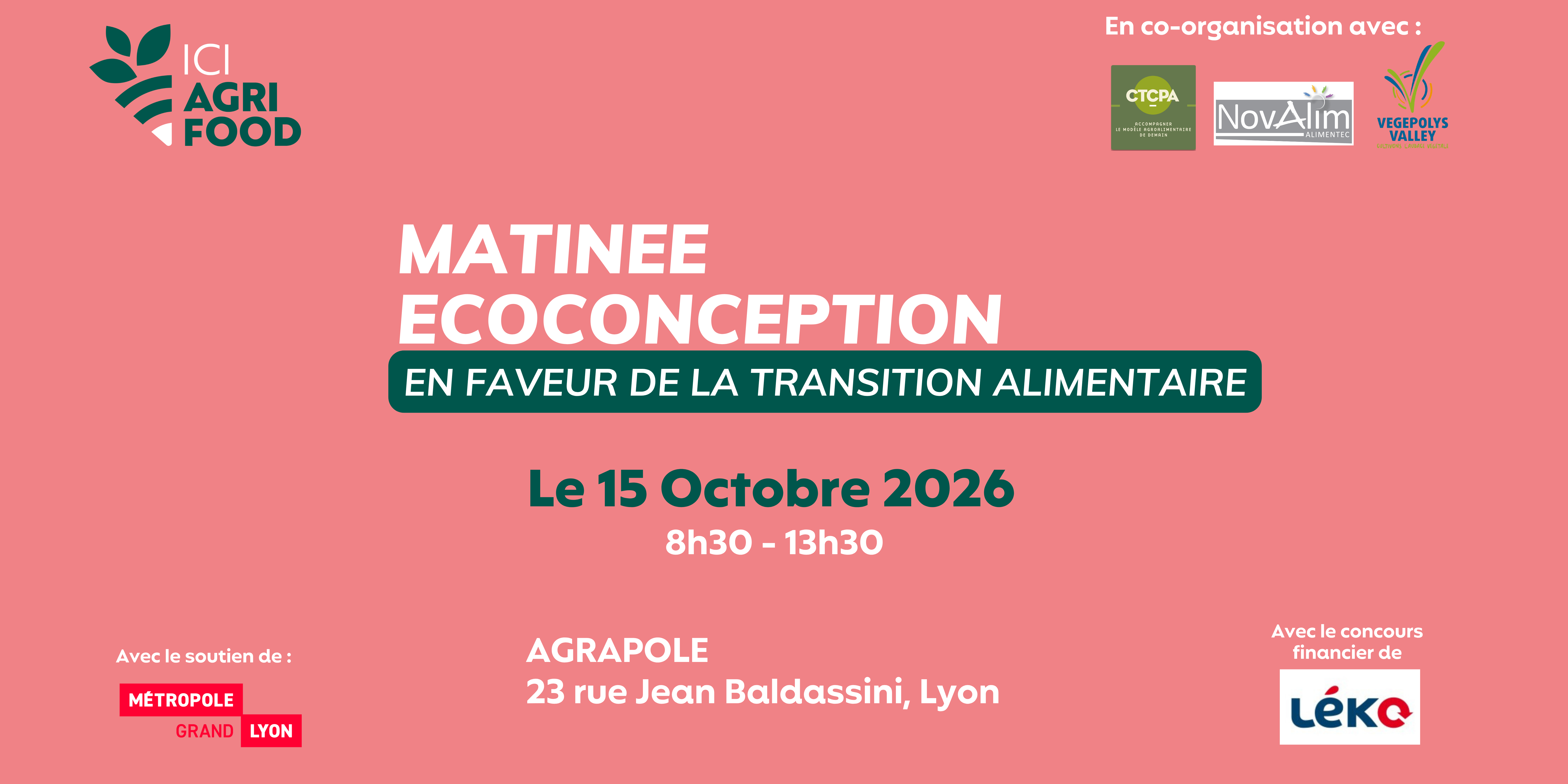 Matinée Ecoconception en faveur de la transition alimentaire