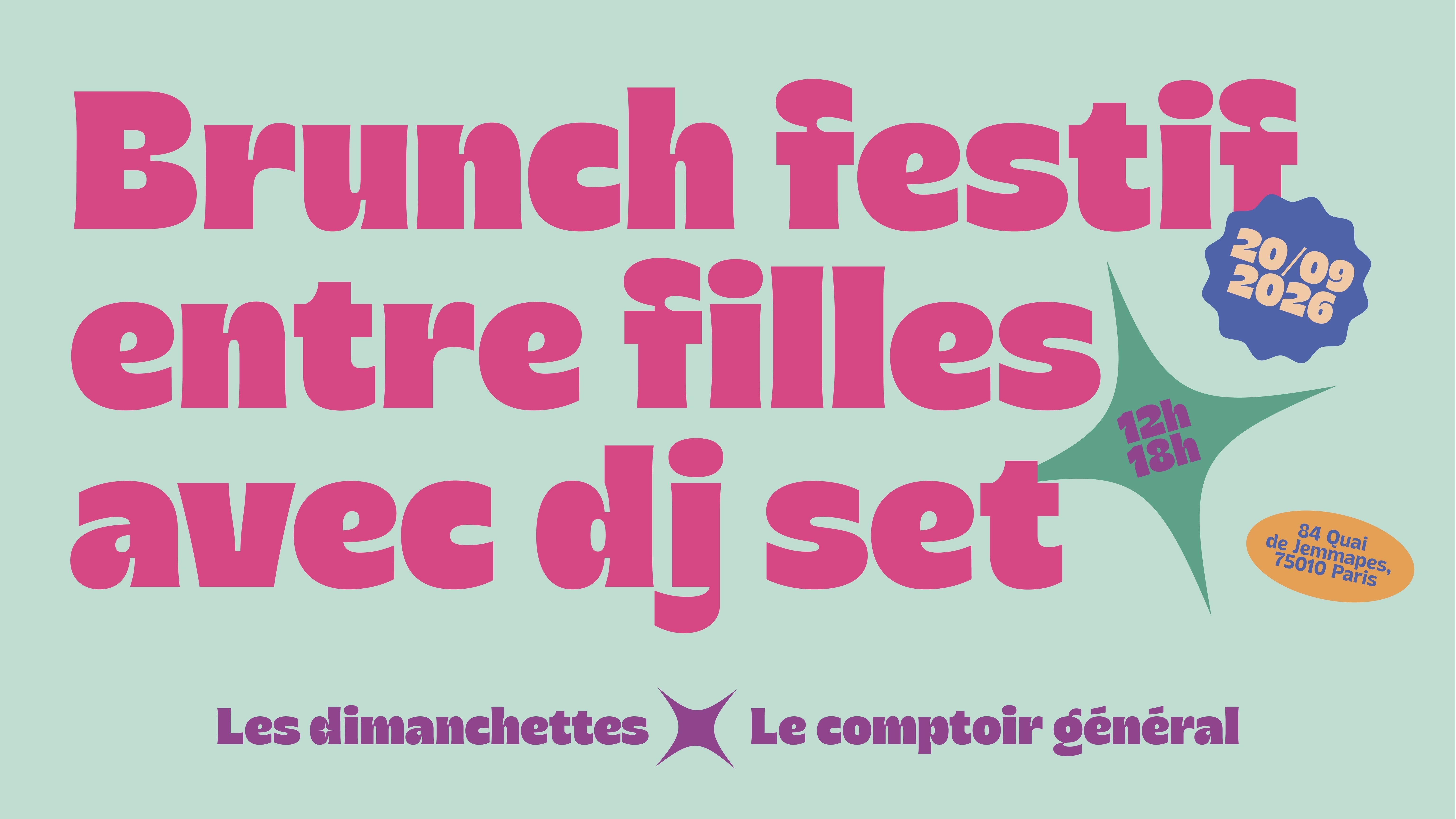 Les dimanchettes x Le Comptoir Général