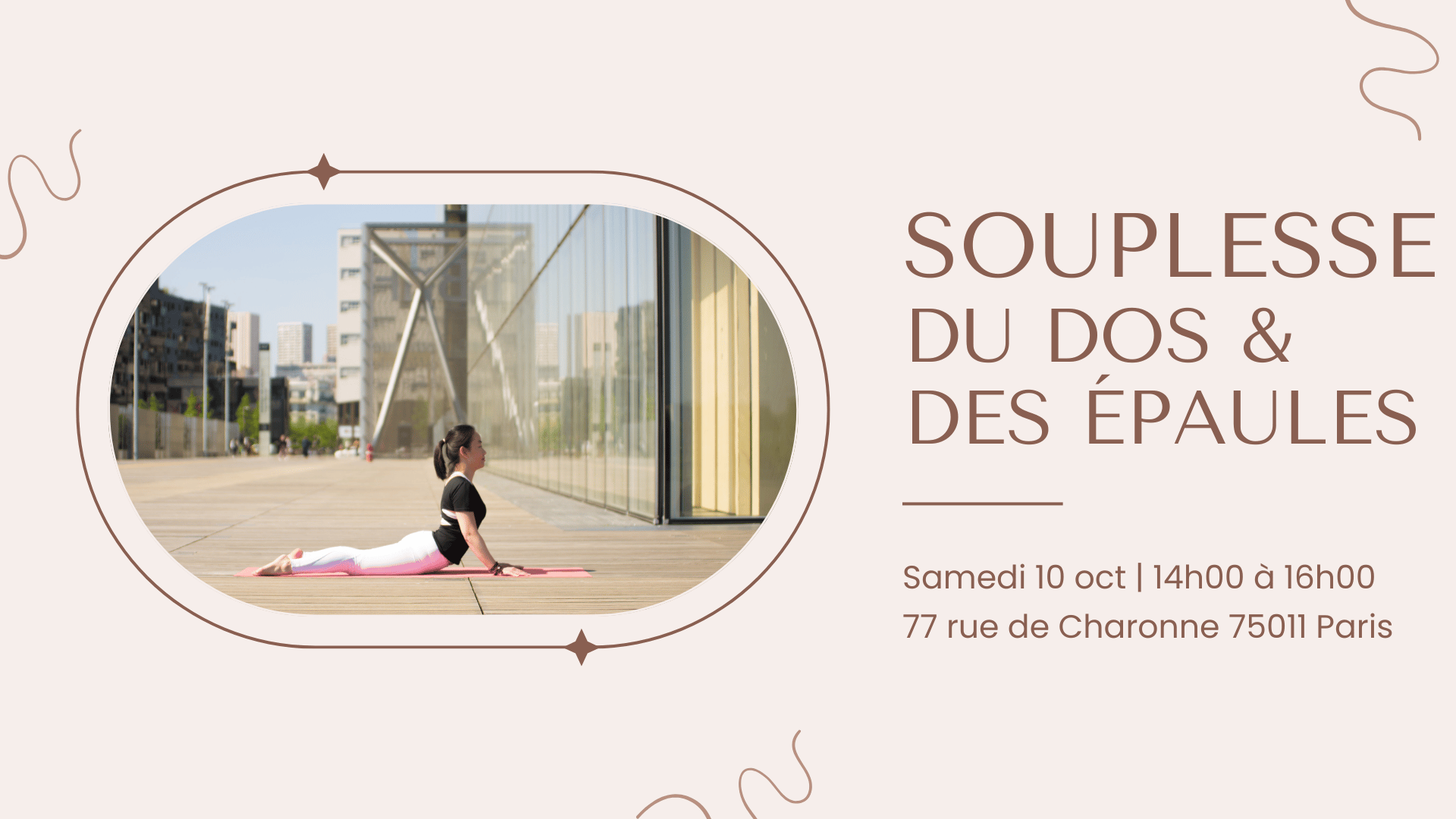 Atelier de yoga : souplesse du dos & des épaules
