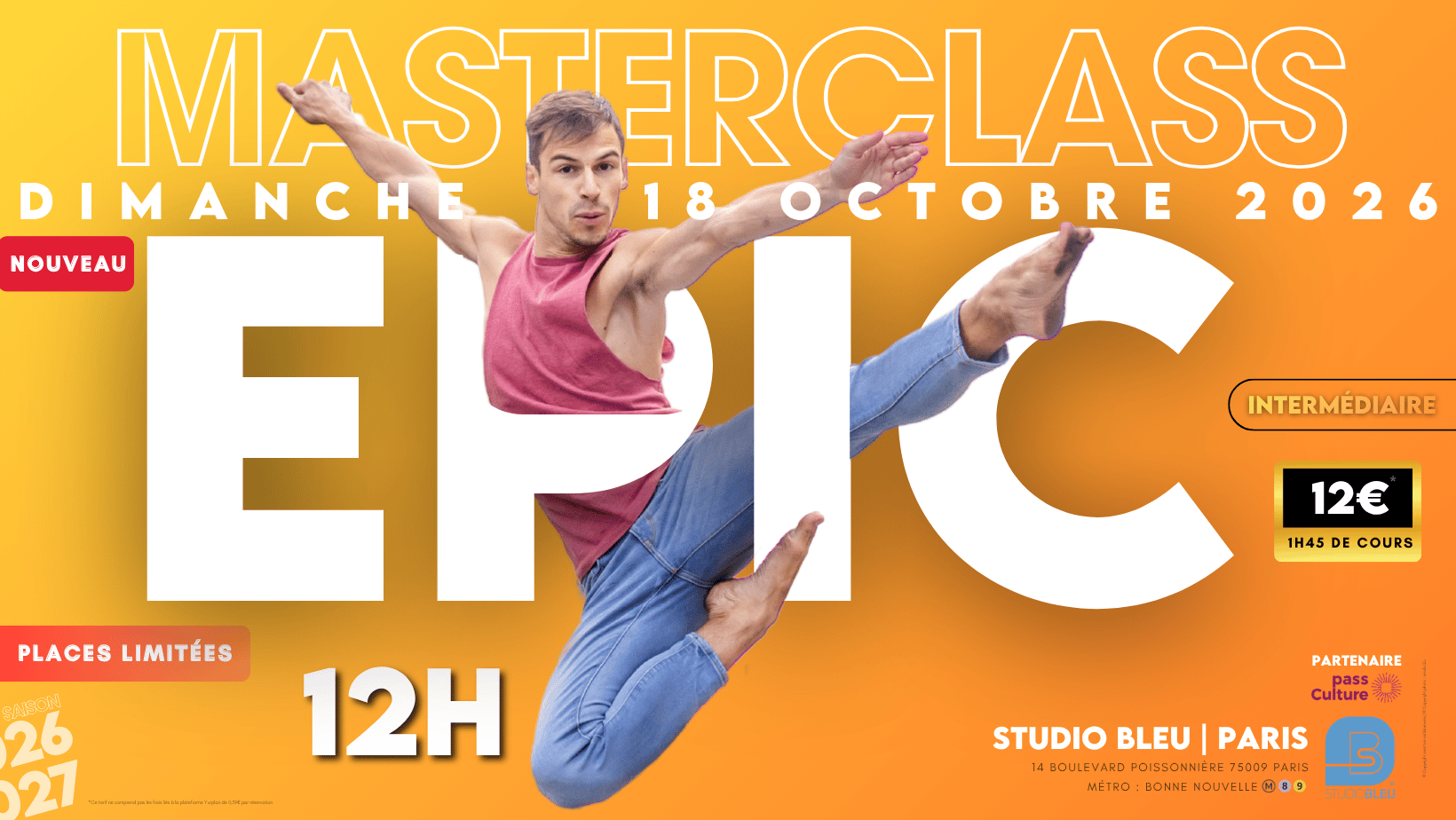 Masterclass Danse - EPIC [Intermédiaire]