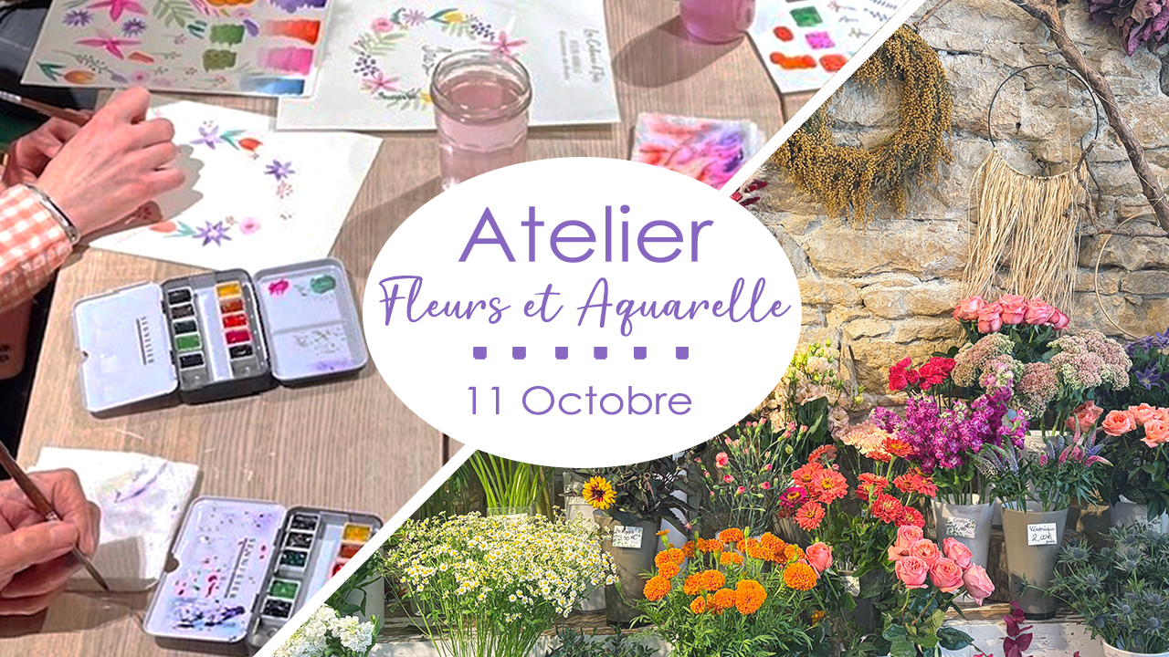 Atelier Aquarelle - Chez un fleuriste !