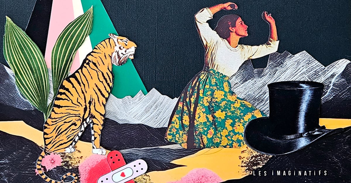LES IMAGINATIFS - Atelier de collage créatif et spontané