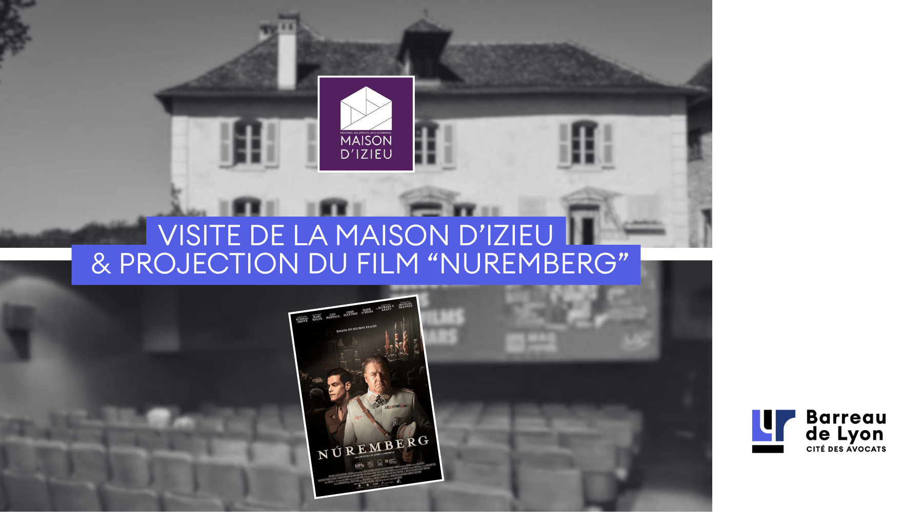 Visite Maison d'Izieu & Projection "Nuremberg"