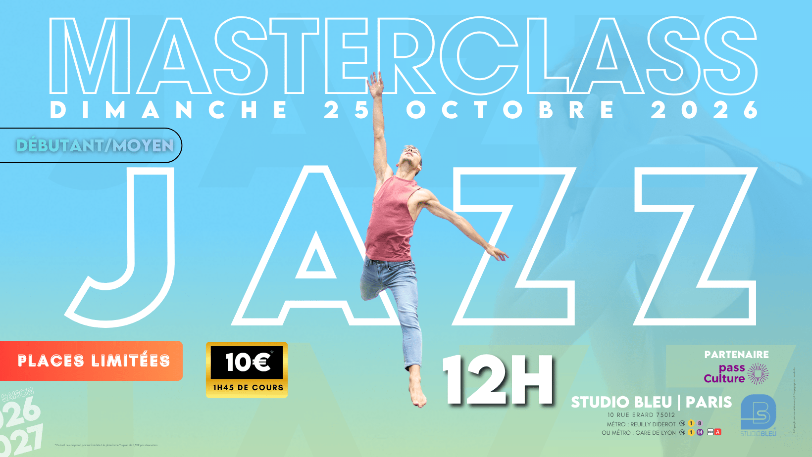 Masterclass Danse - Jazz [Débutant/Moyen]