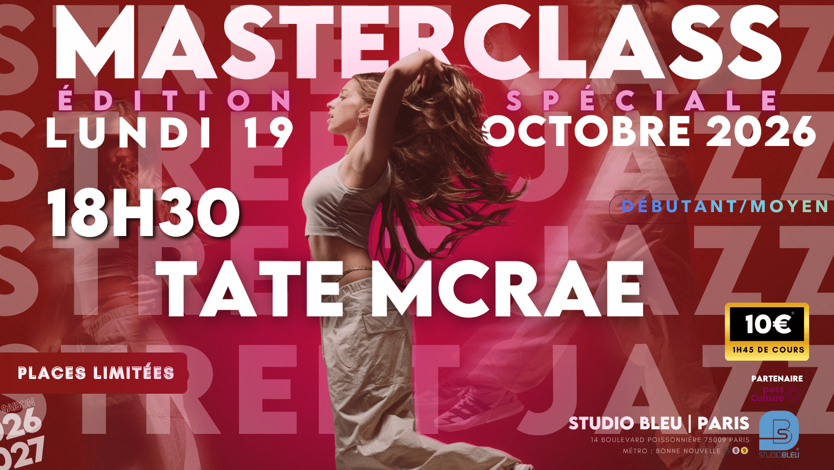 Masterclass Danse - Street Jazz [Débutant/Moyen]