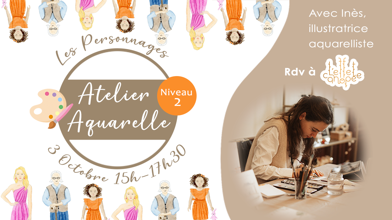 Atelier aquarelle - Les Personnages (niveau 2)