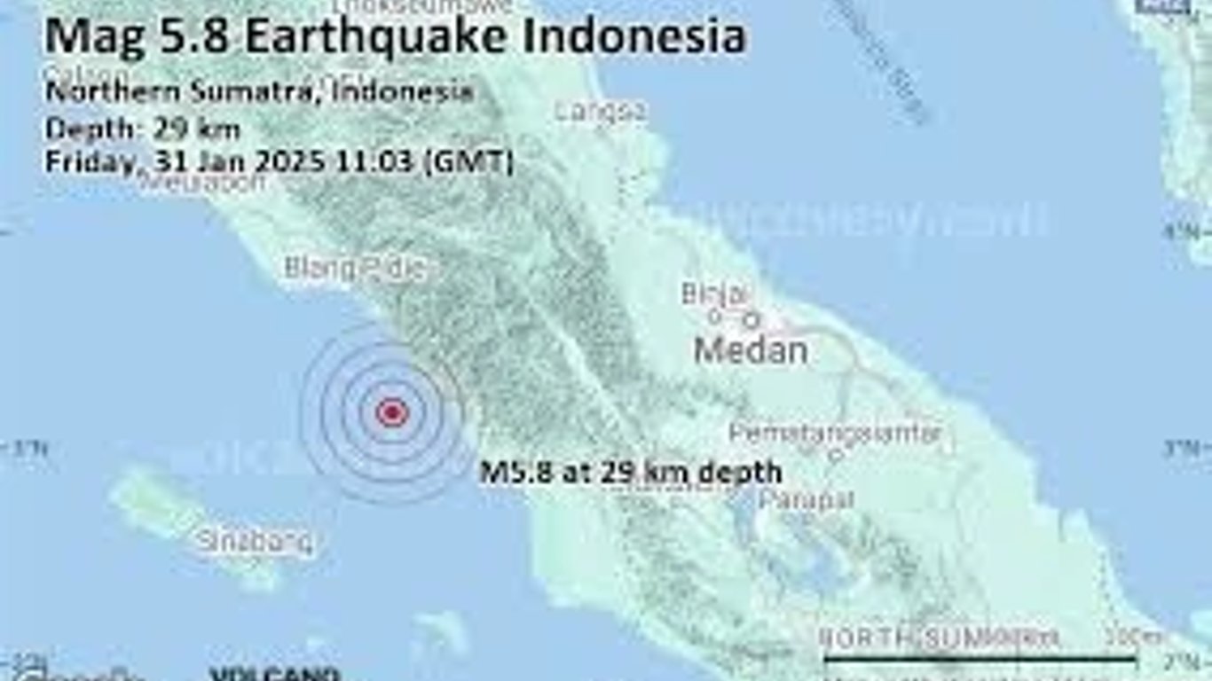 Terremoto de magnitud 5.9 sacude Aceh mientras Yakarta enfrenta una grave crisis de inundaciones.