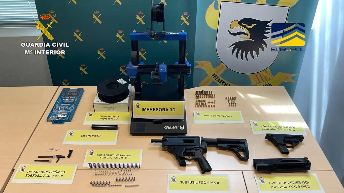 Emergen las 'armas fantasma' como preocupación creciente en la seguridad española