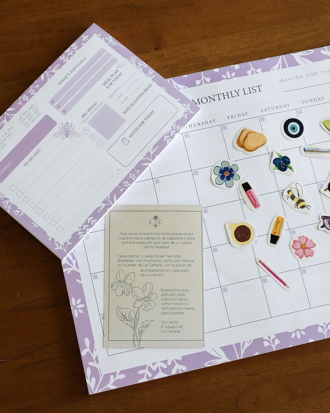 Pack - Monthly Planner y Daily Planner Colección Bee Productive