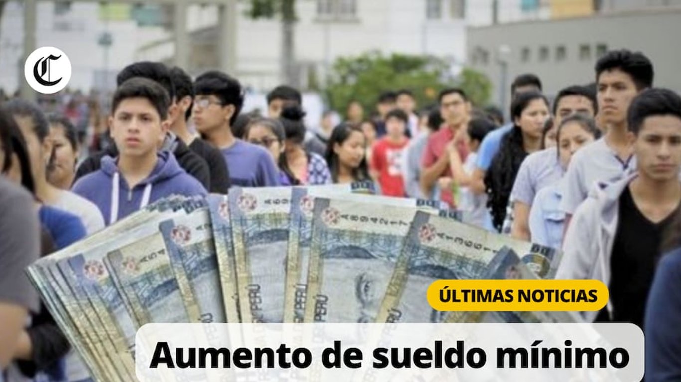 Expectation in Peru for a possible increase in the minimum wage in 2024.