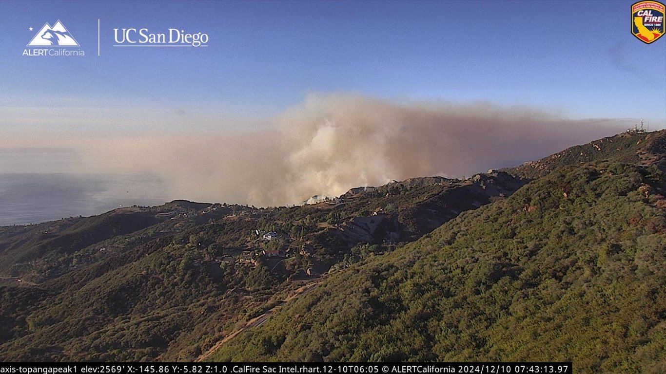 El incendio Franklin arde en Malibu, obliga a evacuaciones en medio de poderosos vientos de Santa Ana.