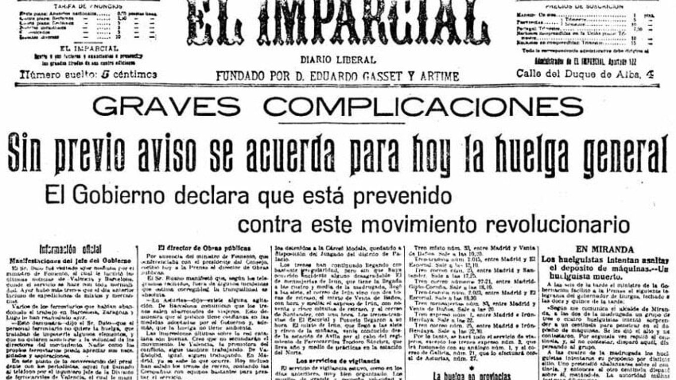 Crisis política y social en España entre 1913 y 1917: un cambio inminente
