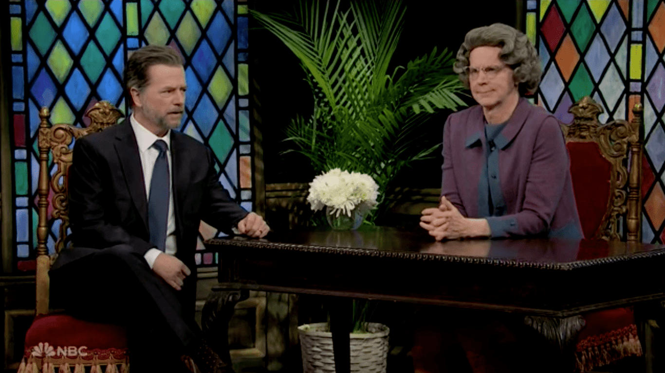 La dama de la iglesia enfrenta a Hunter Biden en una hilarante sátira sobre política y moralidad.