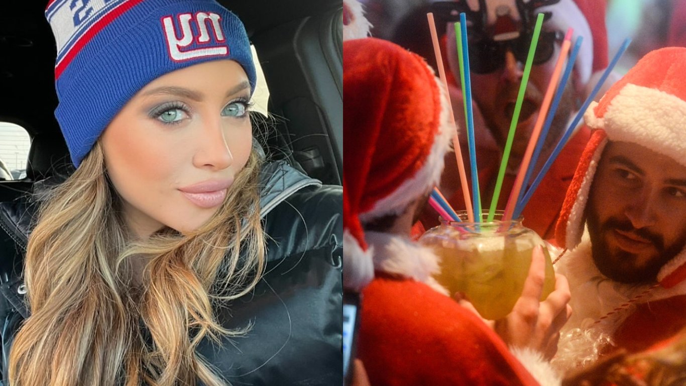 Ava Louise sorprende a SantaCon con sus travesuras provocativas, difuminando las fronteras de la alegría navideña.