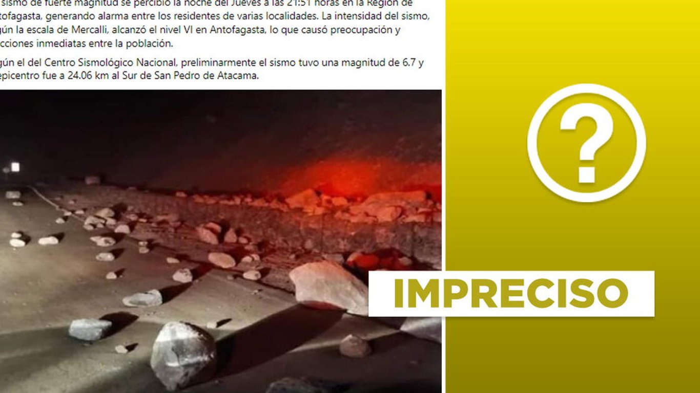 Falsa alarma: Imagen viral tras terremoto en Chile resulta ser de evento previo