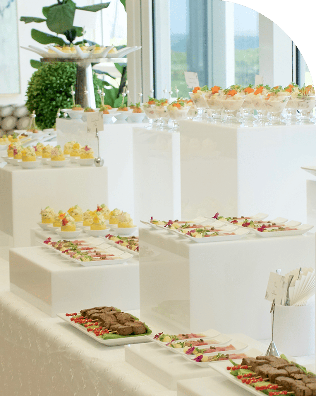 Decorated Savory Tables