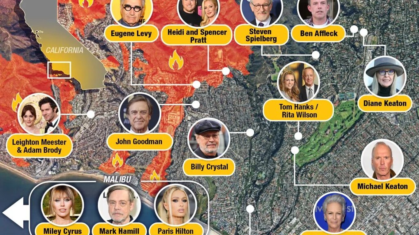 Incendios en Los Ángeles devastan hogares y conmueven a Hollywood entero