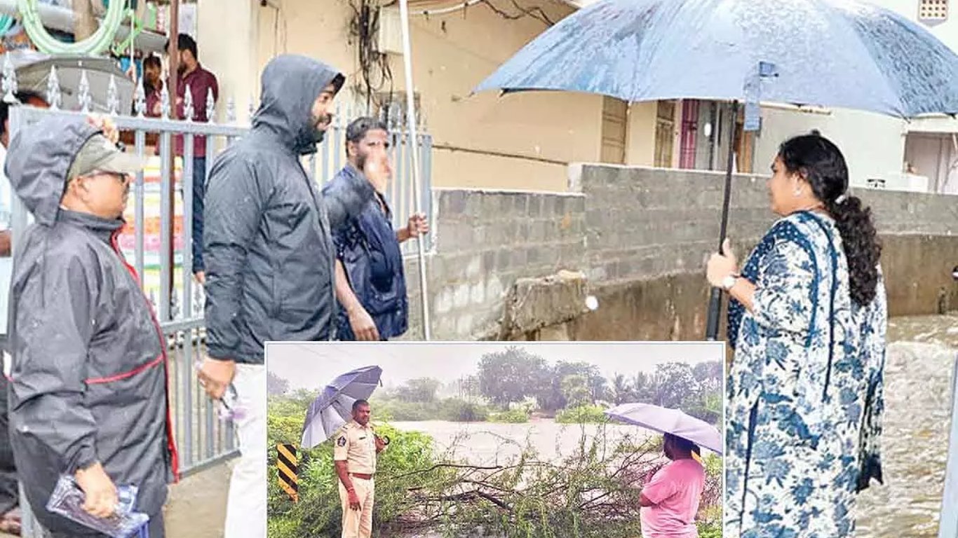 El distrito de Tirupati enfrenta un diluvio mientras las fuertes lluvias aíslan aldeas y interrumpen la vida.
