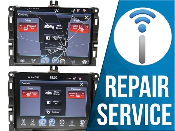 Repair Service - FCA Uconnect 3C RA4 or RA3 8.4-Inch Touchscreen Radio