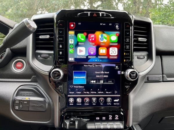 2019-2022 RAM Heavy Duty UAX Uconnect 4C NAV with 12-inch Touchscreen including Apple CarPlay / Android Auto Upgrade