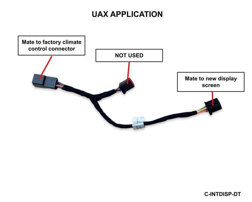 UAX & UAV Display Harness diagram
