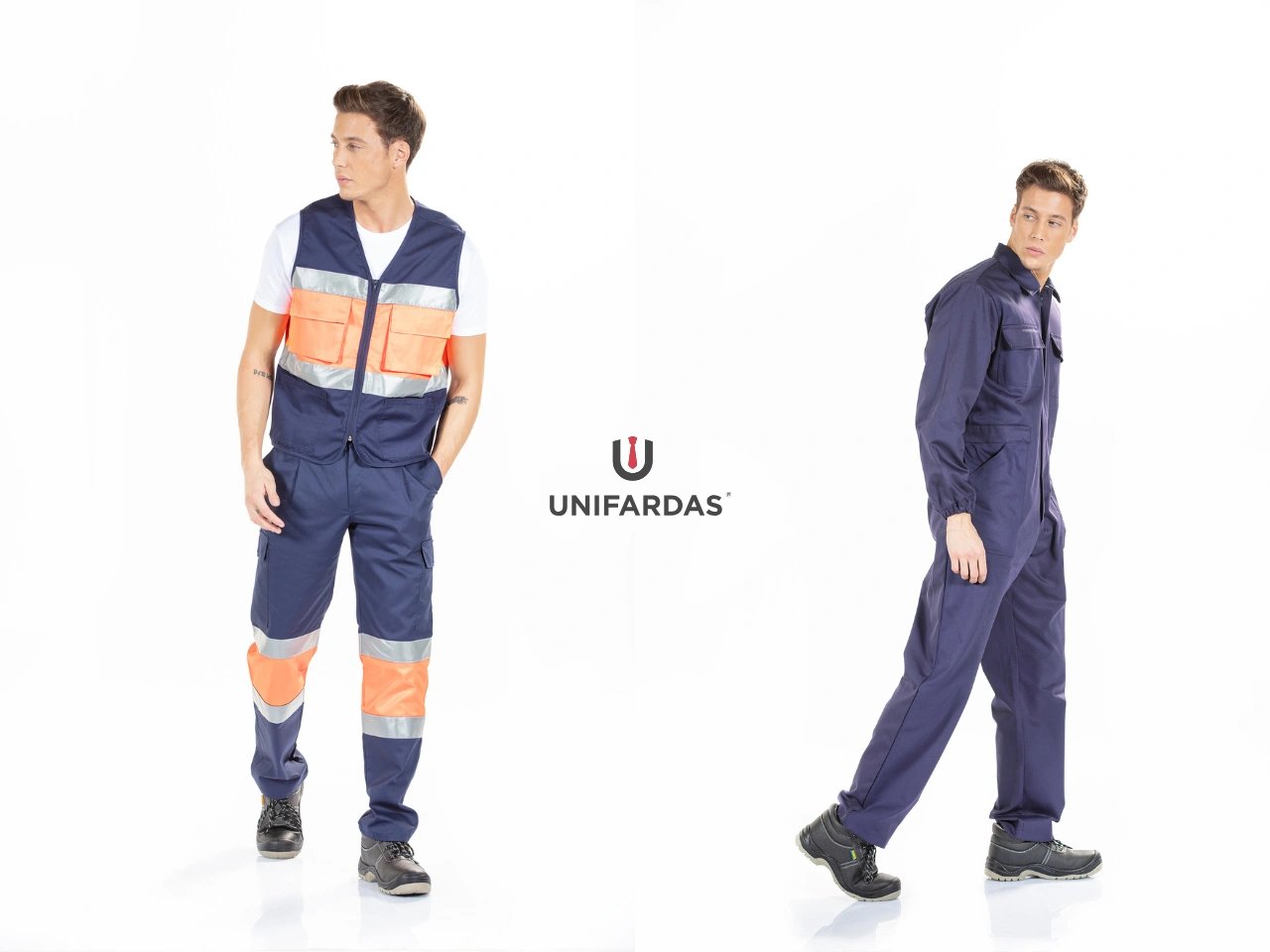 homem a usar uniforme de alta visibilidade