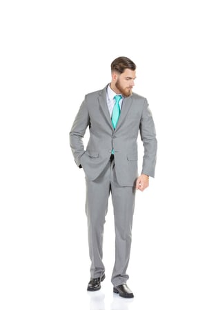 Worker wearing a men's work blazer made by Unifardas