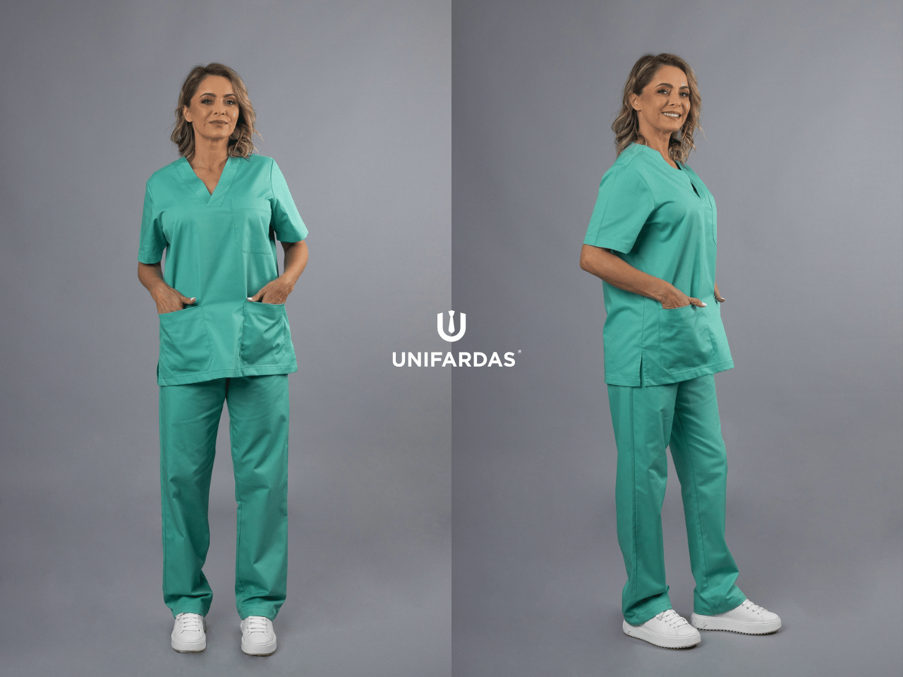 Média a utilizar scrubs verdes