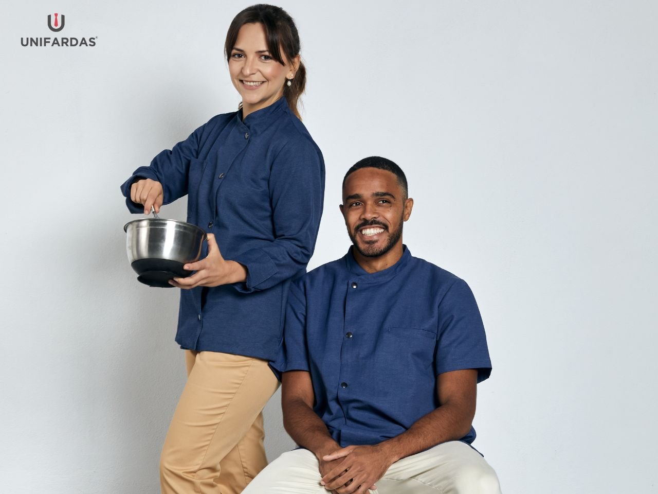 Elegant and professional restaurant uniforms worn by staff, featuring stylish and comfortable designs suitable for hospitality settings.