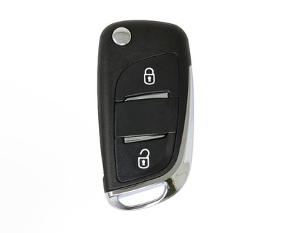 peugeot-flip-remote-key-shell-2-button-chrome-without-battery-holder-modified