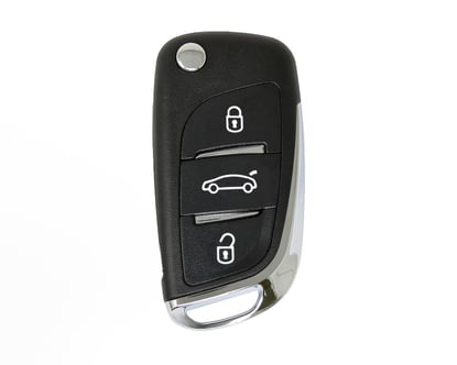 peugeot-flip-remote-shell-chrome-3-button-with-battery-holder
