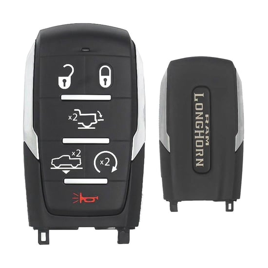 dodge-ram-1500-limited-longhorn-2019-2024-genuine-smart-remote-key-6-buttons-433mhz-68584158aa
