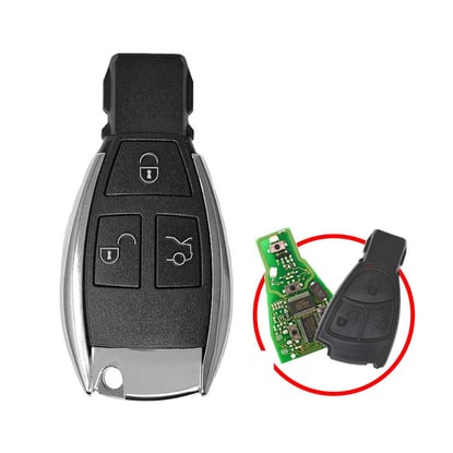 mercedes-chrome-key-shell-3-buttons-modified-for-nec-board