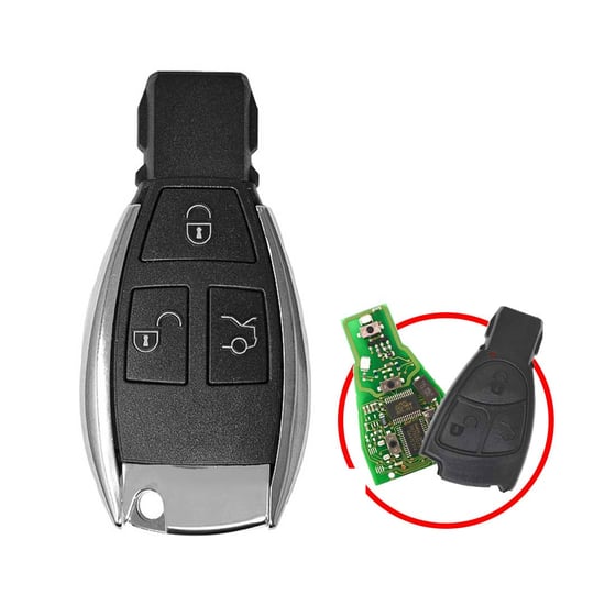 mercedes-chrome-key-shell-3-buttons-modified-for-nec-board