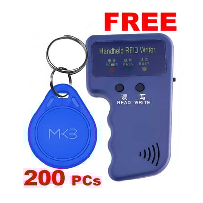 200x-rfid-125khz-key-fob-proximity-t5577-blue-color-free-handheld-duplicator
