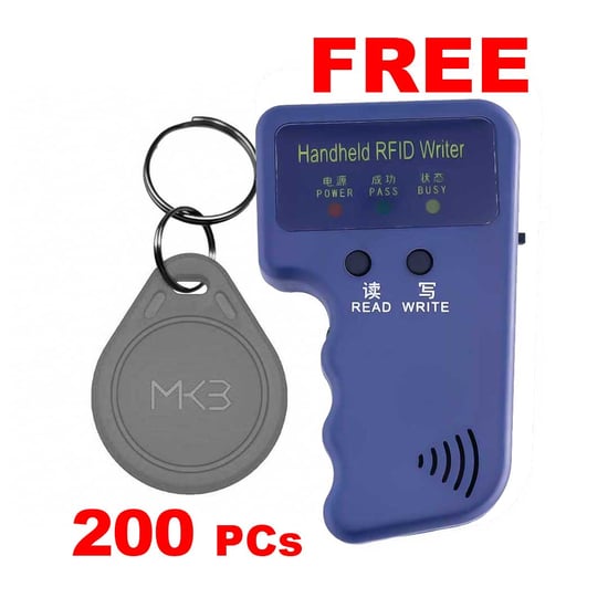 200x-rfid-125khz-key-fob-proximity-t5577-grey-color-free-handheld-duplicator