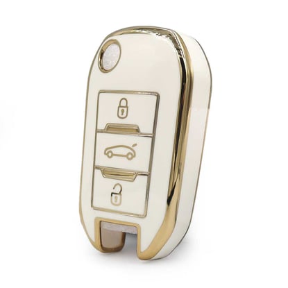 nano-high-quality-cover-for-peugeot-407-408-remote-key-3-buttons-white-color