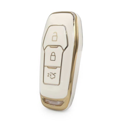 nano-high-quality-cover-for-ford-edge-remote-key-3-buttons-white-color