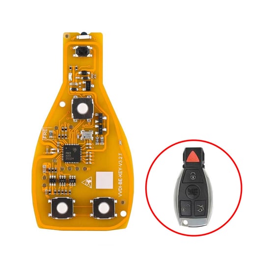 xhorse-vvdi-mb-mercedes-benz-bga-pcb-yellow-color-version-4-button-315-433mhz-xnbzt1gl-type
