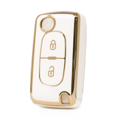 nano-high-quality-cover-for-peugeot-flip-remote-key-2-buttons-white-color-d11j2