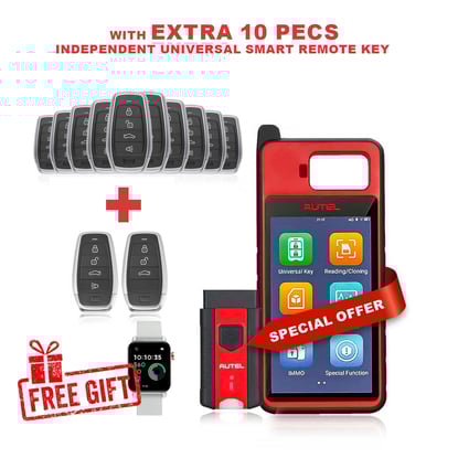 autel-maxiim-km100-immo-key-programmer-bundle-with-extra-10-pcs-independent-universal-smart-remote-key-free-gift-otofix-smart-key-watch