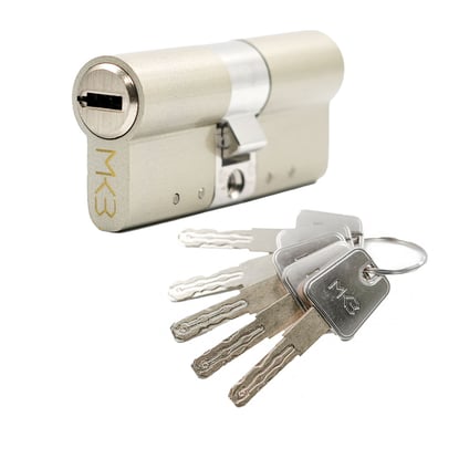 pure-brass-cylinder-with-5-pcs-white-brass-keys-with-multi-track-key-way-stainless-steel-cam-size-70mm