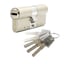 pure-brass-cylinder-with-5-pcs-white-brass-keys-with-multi-track-key-way-stainless-steel-cam-size-70mm