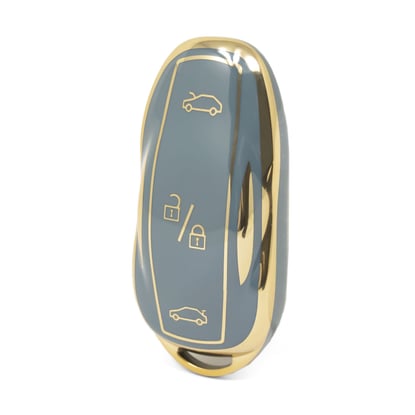 nano-high-quality-cover-for-tesla-smart-remote-key-3-buttons-gray-color-tsl-b11j